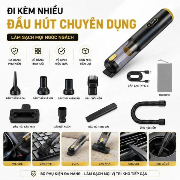 Máy Hút Bụi Không Dây Mini V23S slide 3