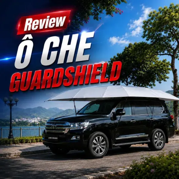 Ô Che Nắng Ô Tô Tự Động Guardshield 5m2 x 2m3 Màu Xanh video
