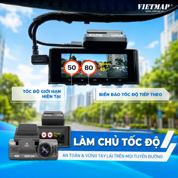 Camera Hành Trình Vietmap SPEEDMAP M1 - Cảnh Báo Giao Thông video