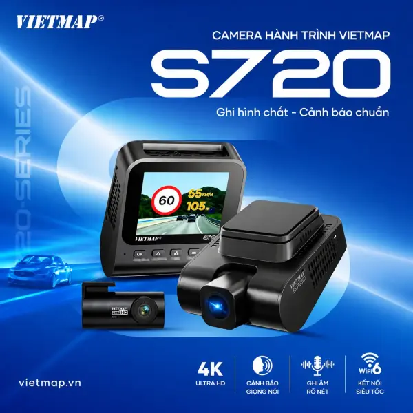 Camera Hành Trình Ô Tô Vietmap S720  Chính Hãng video