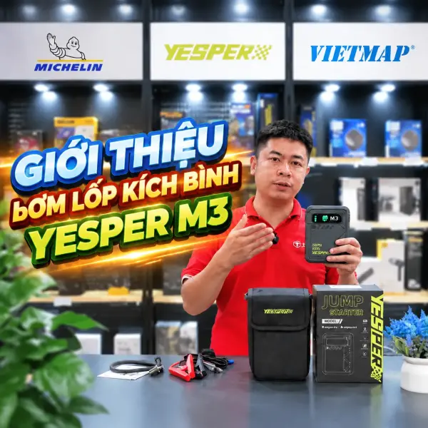 Bơm Lốp Kiêm Kích Bình Yesper M3 Đa Năng video