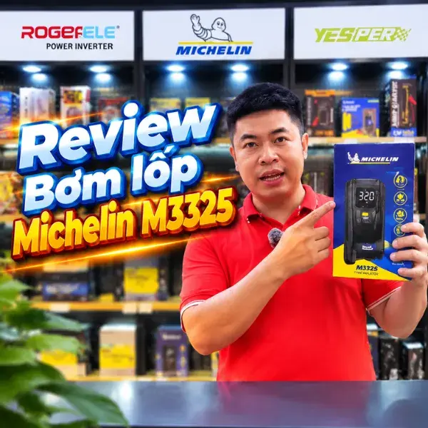 Bơm Lốp Không Dây Michelin 3325 video