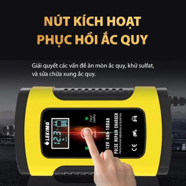 Bộ Sạc Bình Ắc Quy Foxsur 12V 100Ah slide 5