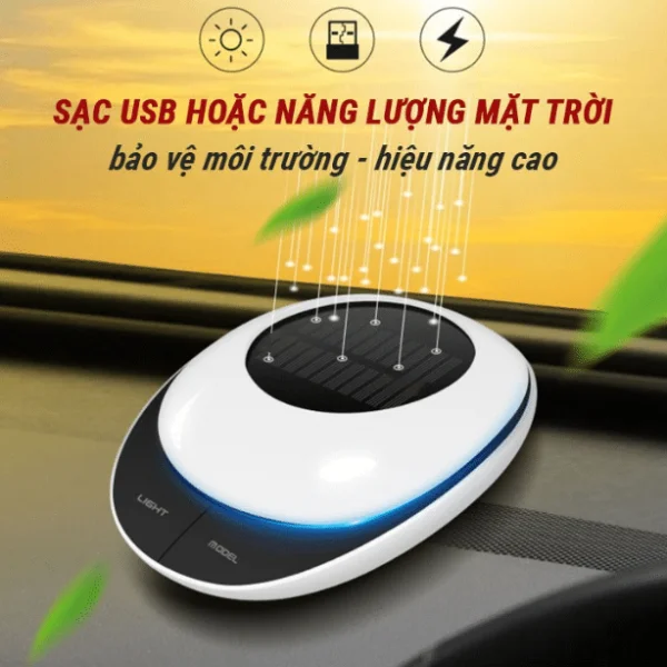 Máy Lọc Không Khí Ô Tô Năng Lượng Mặt Trời slide 2