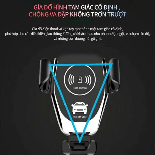 Sặc Không Dây Khiêm Giá Đỡ Điện Thoại Trên Ô Tô slide 7