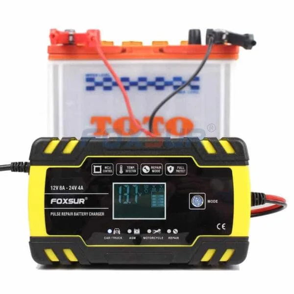 Sạc Bình Ắc Quy Foxsur 12V-24V 150Ah Tự Ngắt slide 7
