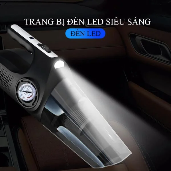 Máy Hút Bụi Kiêm Bơm Lốp Ô Tô slide 4