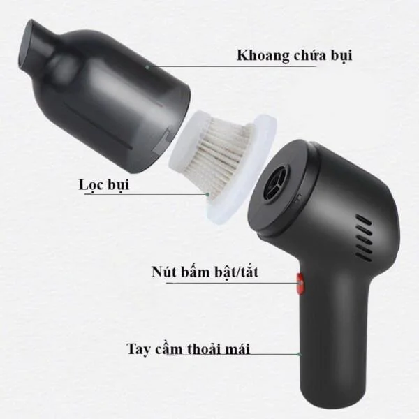 Máy Hút Bụi Cầm Tay Mini Hello Leiboo Cao Cấp slide 8