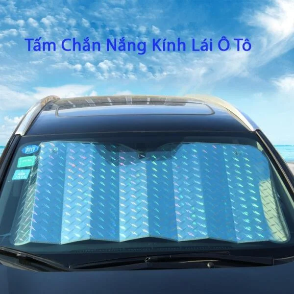 Tấm Che Nắng Bên Trong Kính Lái Ô Tô Tráng Nhôm slide 1