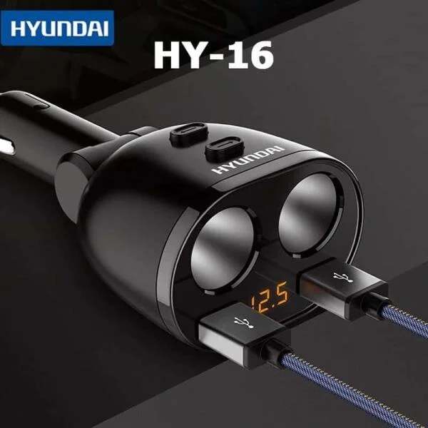 Bộ Tẩu Sạc Ô Tô Hyundai 2 Cổng 12V Cao Cấp Chính Hãng slide 7