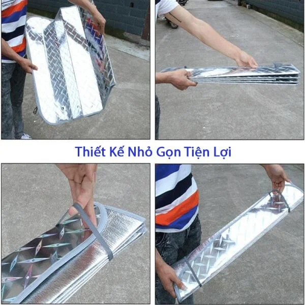 Tấm Che Nắng Bên Trong Kính Lái Ô Tô Tráng Nhôm slide 6