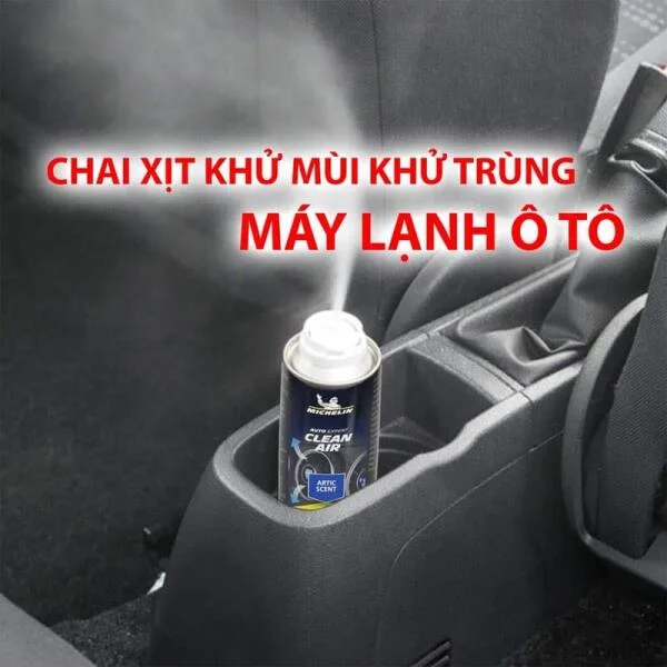 Chai Xịt Khử Mùi Máy Lạnh Ô Tô Michelin Chính Hãng slide 5