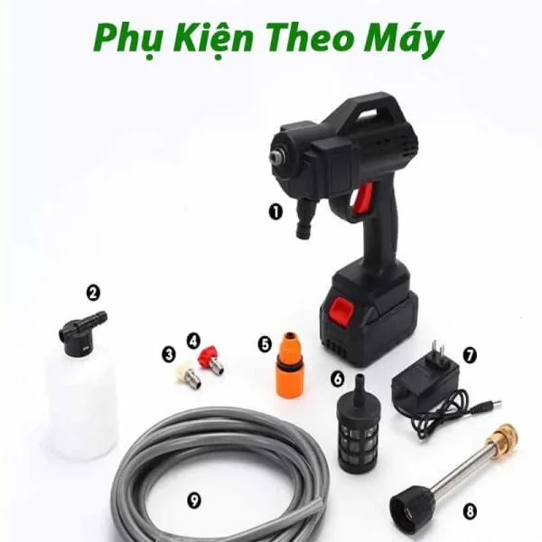 Máy Rửa Xe Ô Tô Không Dây Cao Cấp slide 5