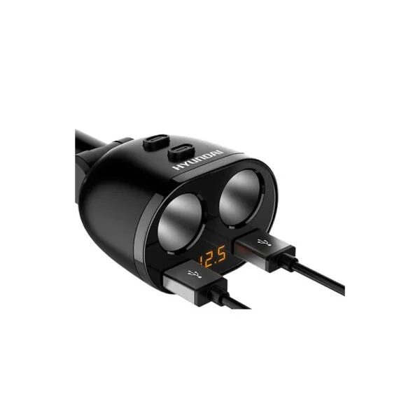 Bộ Tẩu Sạc Ô Tô Hyundai 2 Cổng 12V Cao Cấp Chính Hãng slide 1