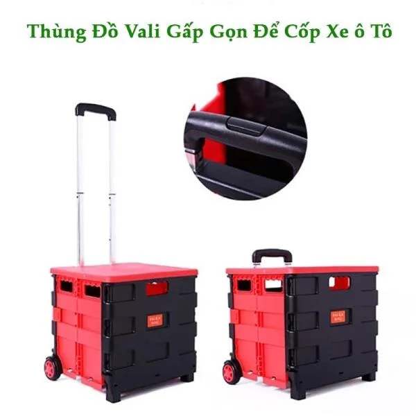 Thùng Đựng Đồ Gấp Gọn Vali Kéo Để Cốp Ô Tô slide 7
