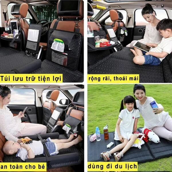 Đệm Ngủ Ô Tô Da Ghế Sau Cao Cấp slide 3
