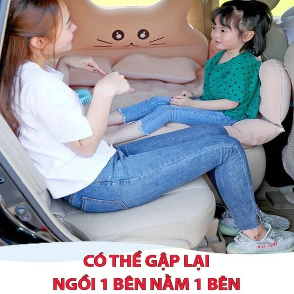 Đệm Hơi Ô Tô Hình Con Mèo Đa Năng slide 5
