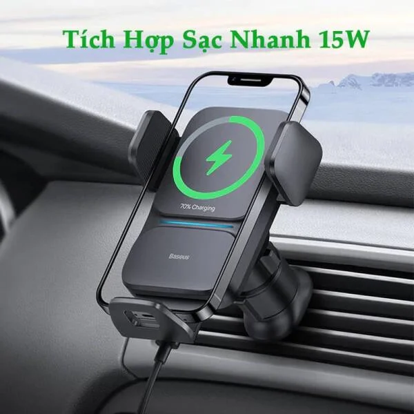 Giá Đỡ Điện Thoại Sạc Không Dây Baseus slide 3