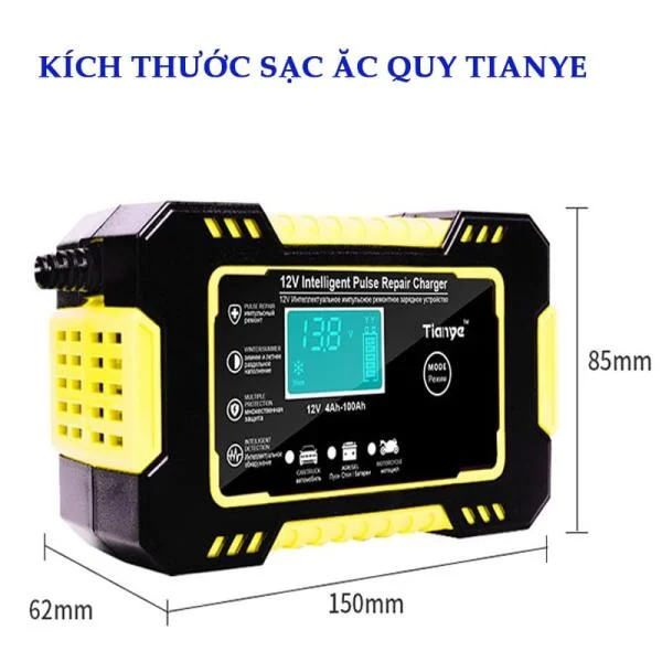 Sạc Bình Ắc Quy TIANYE 12V-6A Tự Ngắt slide 3