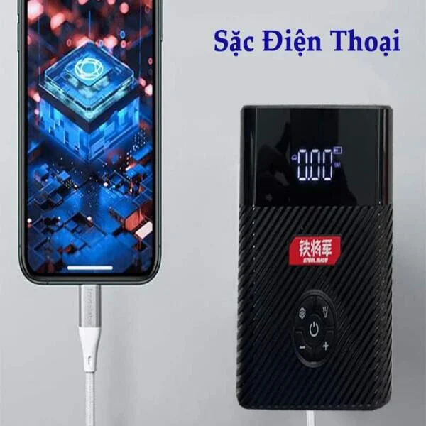 Bơm Lốp Kiêm Kích Nổ Ô Tô Steelmate P09 Chính Hãng slide 5