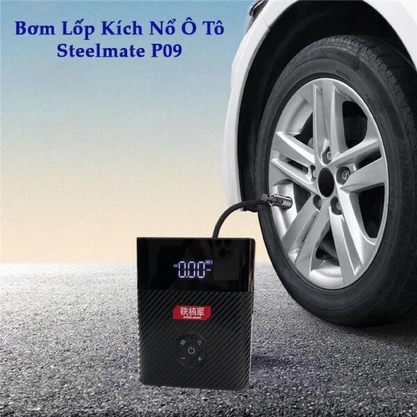 Bơm Lốp Kiêm Kích Nổ Ô Tô Steelmate P09 Chính Hãng slide 2