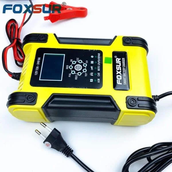 Sạc Ắc Quy Foxsur 12V-24V 200Ah Điện Tử Tự Ngắt slide 3