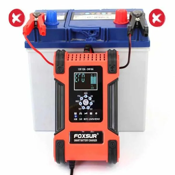 Sạc Ắc Quy Foxsur 12V-24V 200Ah Điện Tử Tự Ngắt slide 4