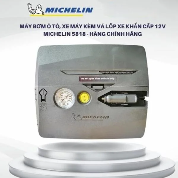 Bơm Lốp Ô Tô Michelin 5818 Kèm Vá Lốp Khẩn Cấp slide 7