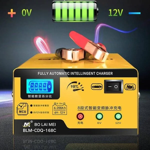 Sạc Ắc Quy Bolaimei 12V-24V 200Ah Điện Tử slide 7