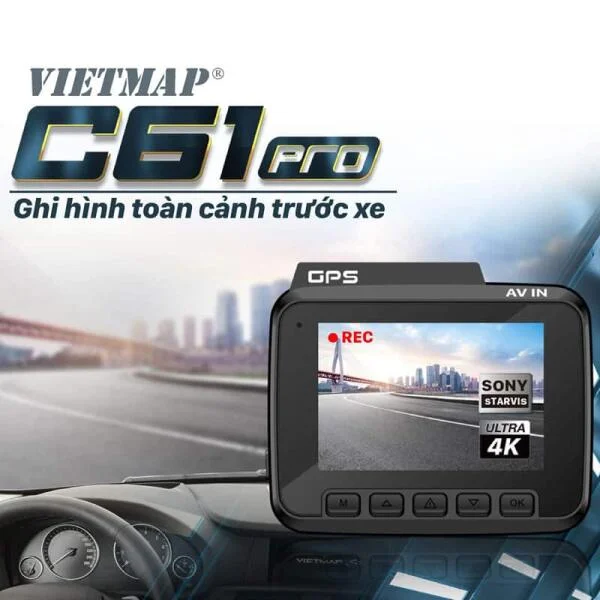Camera hành trình Vietmap C61 Pro Ultra 4K Chính Hãng slide 5
