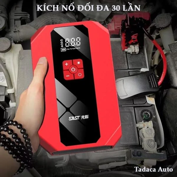 Bơm Lốp Kiêm Kích Nổ Ô Tô Sast 69800mAh Chính Hãng slide 7