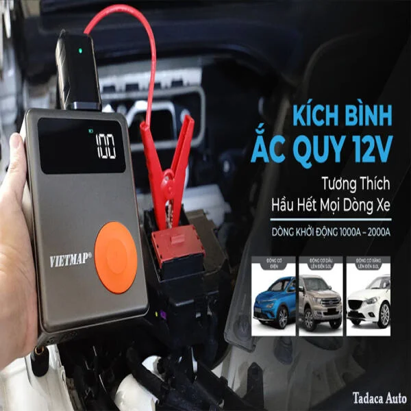 Bơm Lốp Kiêm Kích Bình Ô Tô Vietmap Chính Hãng slide 3