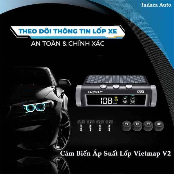 Cảm Biến Áp Suất Lốp Vietmap V2 Van Ngoài Chính Hãng slide 2