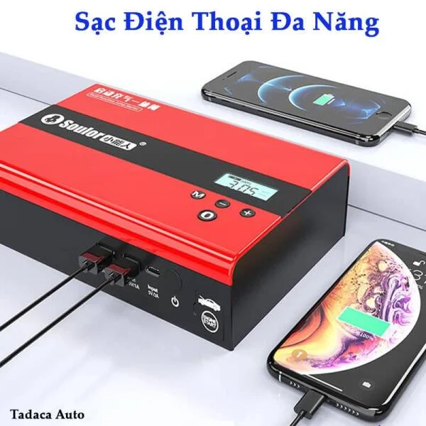 Bơm Lốp Kiêm Kích Bình Soulor 99000mAh Đa Năng slide 2