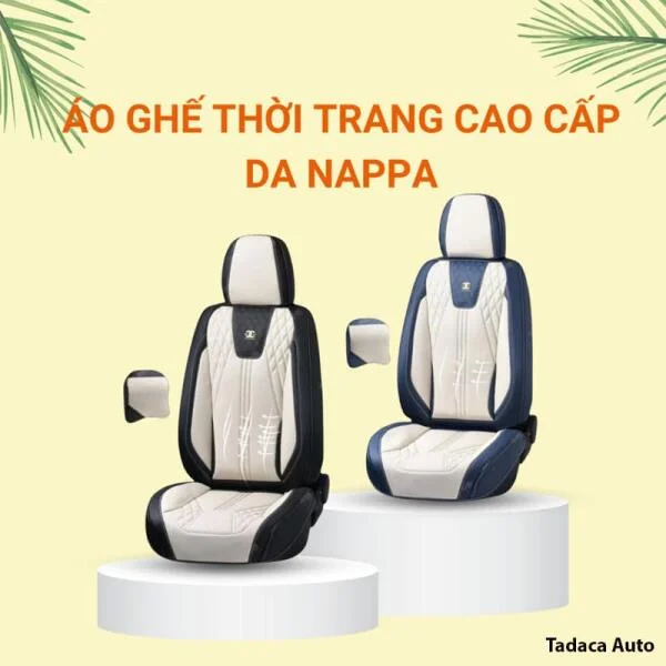 Áo Bọc Ghế Da Ô Tô Nappa 9D Cao Cấp slide 7