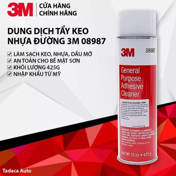 Dung Dịch Tẩy Keo Và Nhựa Đường 3M 08987 Chính Hãng slide 2