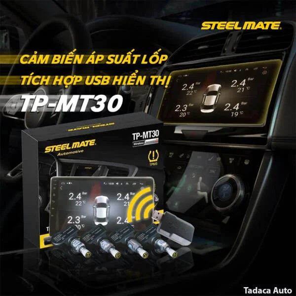 Cảm Biến Áp Suất Lốp Steelmate MT30 Van Trong slide 5