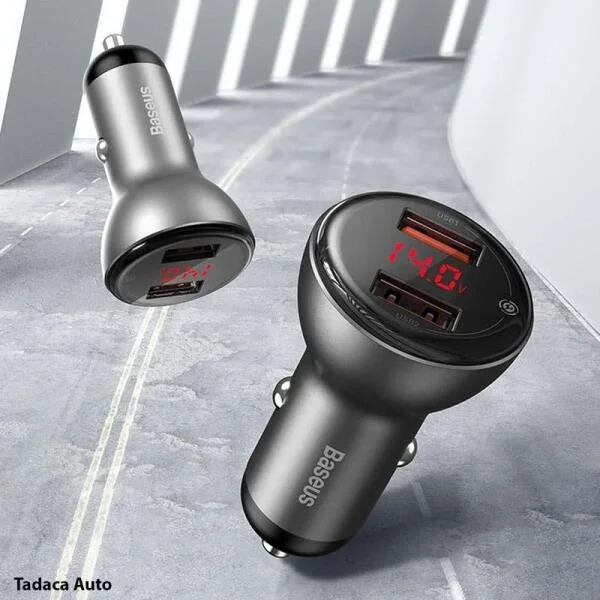 Tẩu Sạc Đa Năng Baseus 45W 2 Cổng USB slide 6