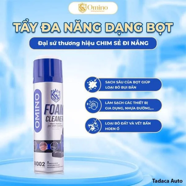Chai Xịt Bọt Omino M002 Vệ Sinh Nội Thất Ô Tô slide 7