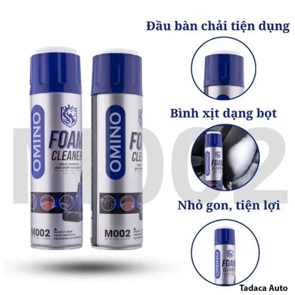 Chai Xịt Bọt Omino M002 Vệ Sinh Nội Thất Ô Tô slide 6