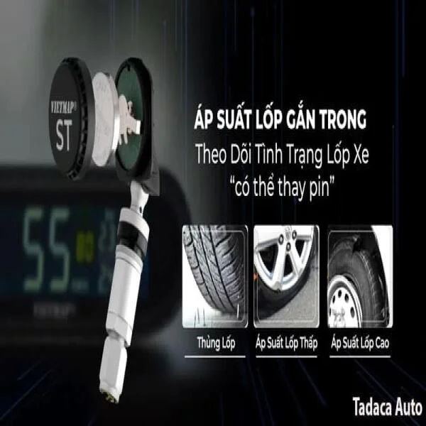 Cảm Biến Áp Suất Lốp Ô Tô Vietmap V3 Van Trong Chính Hãng slide 7