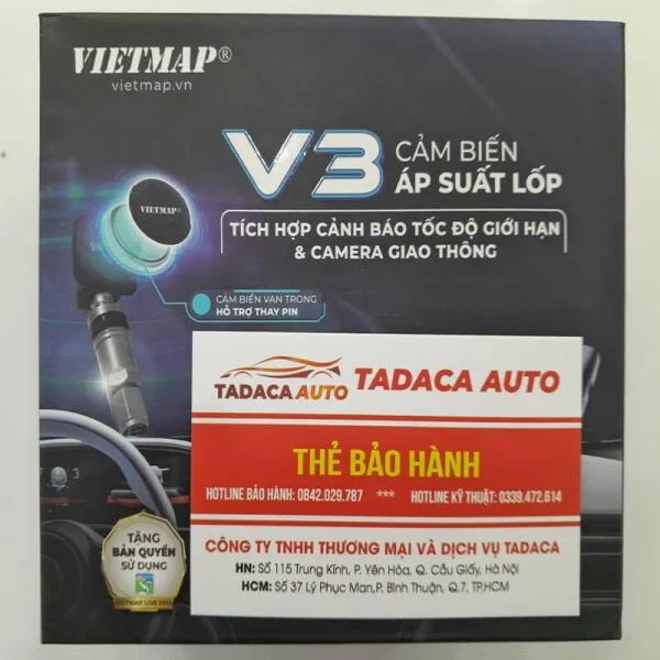 Cảm Biến Áp Suất Lốp Ô Tô Vietmap V3 Van Trong Chính Hãng slide 2