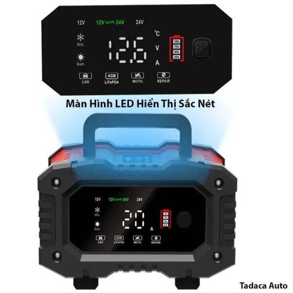 Sạc Ắc Quy Foxsur 12V-24V 300Ah Công Suất Lớn slide 5