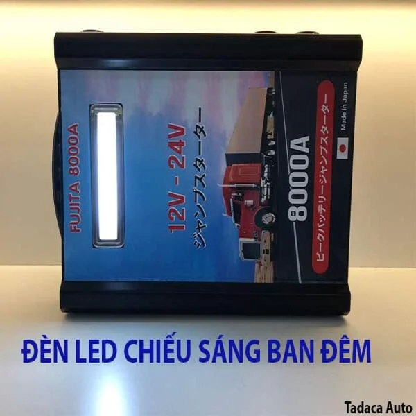 Kích Bình Xe Tải FUJITA 8000A 12V-24V Siêu Khủng slide 5