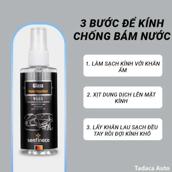 Xịt Chống Bám Nước Ô Tô Senfineco 9945 Đức Chính Hãng slide 3