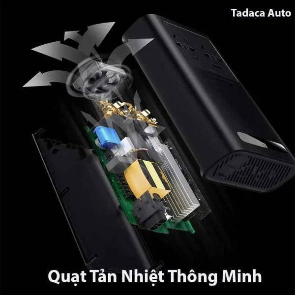 Bộ Chuyển Nguồn 12V Sang 220V Baseus 500W Cao Cấp slide 3