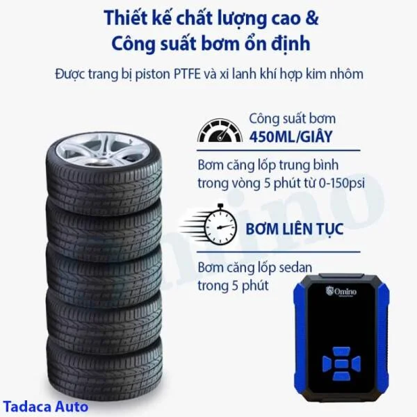 Bơm Lốp Ô Tô Omino Chính Hãng slide 6