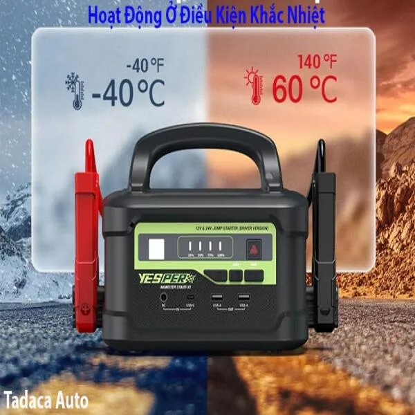 Kích Bình Xe Tải 12V-24V Yesper P1 3700A Chính Hãng slide 2