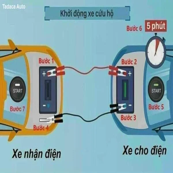 Dây Câu Bình Ắc Quy Ô Tô 12V-24V Cao Cấp slide 3