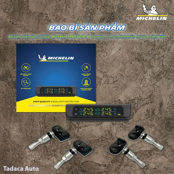 Cảm Biến Áp Suất Lốp Ô Tô Michelin 501B-M Van Trong slide 6